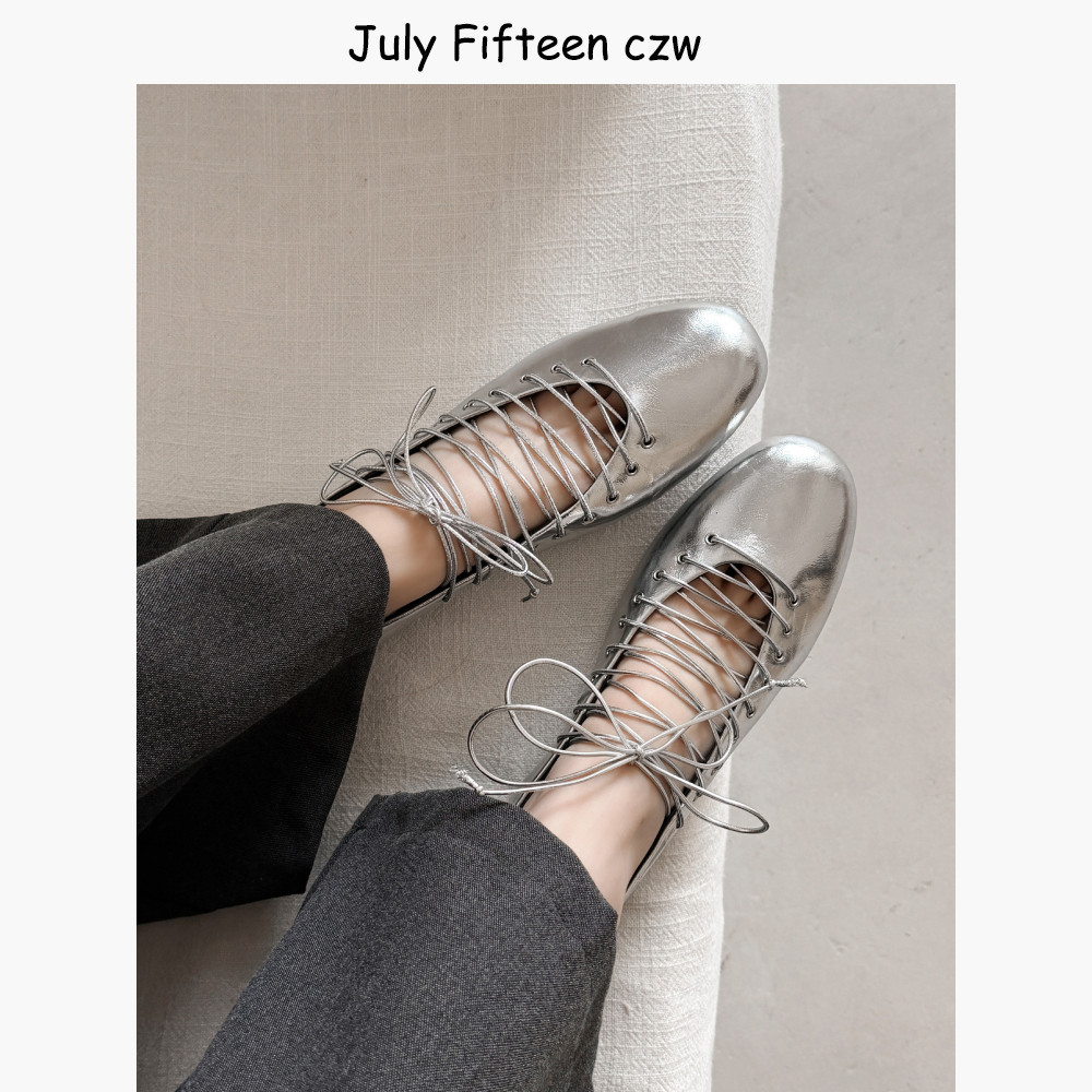 羊皮芭蕾舞鞋女2026春季新款交叉绑带圆头平底鞋玛丽珍鞋浅口单鞋,女鞋,时尚芭蕾鞋,淘宝优惠券,粉丝福利购,淘宝优惠卷