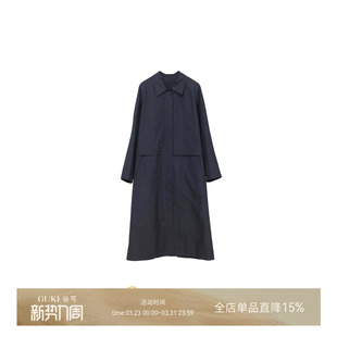 领宽松风衣外套 简约通勤风长款 GKE 谷可女S1067装