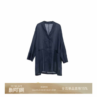 GKE 休闲斜纹苎麻外套 谷可S1037时尚