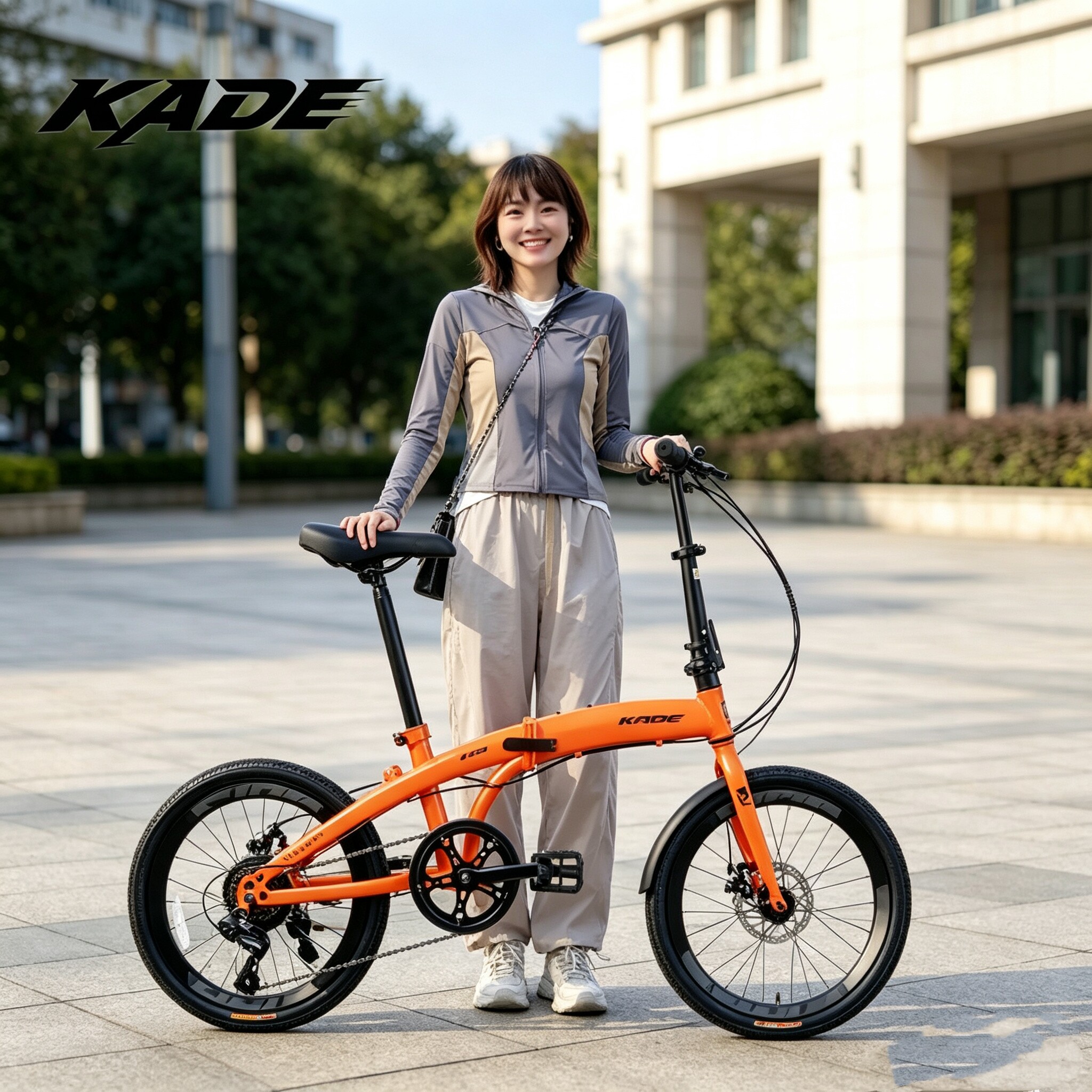 KADE折叠自行车变速超轻便携男女成人通勤学生代步可放后备箱单车