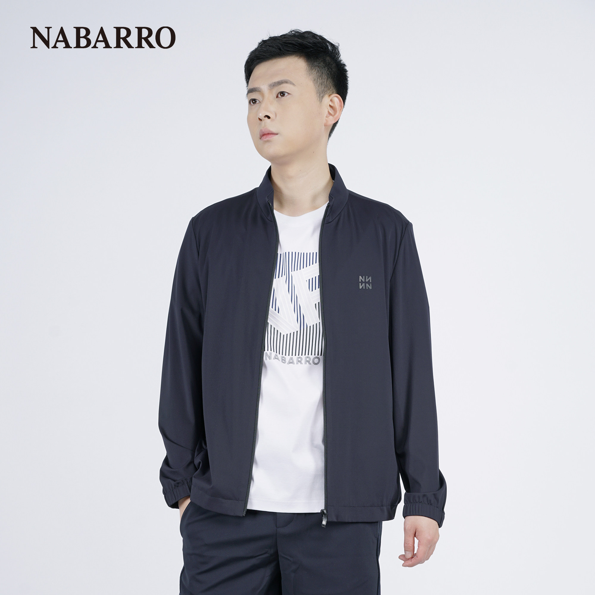 纳巴罗品牌男士高弹不变形不鼓包休闲小立领运动款夹克外套,男装,夹克,淘宝优惠券,粉丝福利购,淘宝优惠卷