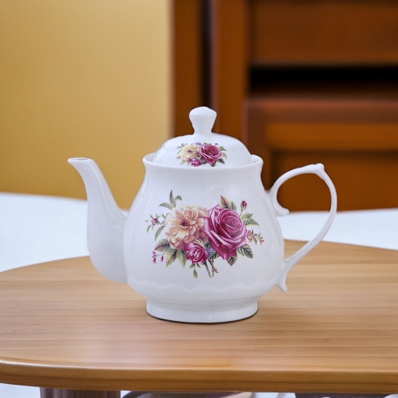 家用酒店陶瓷茶壶耐热客厅泡茶壶
