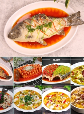 热卖仿真鱼模型道具清蒸鱼展示剁椒鱼头饭店假菜多宝鱼样品摆件