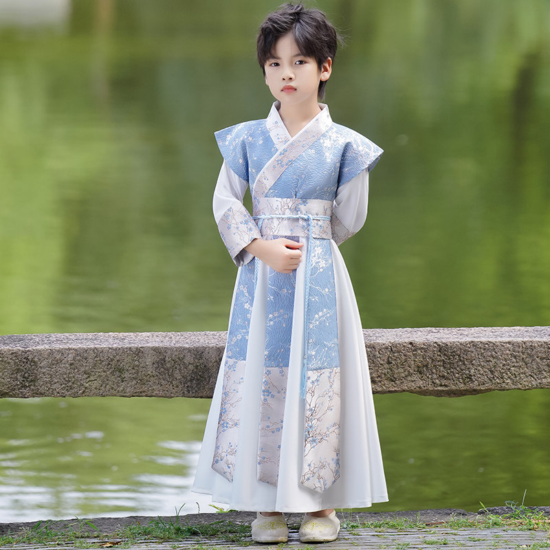汉服男童春秋2024新款唐装高端儿童古装中国风武侠帅气男孩演出服