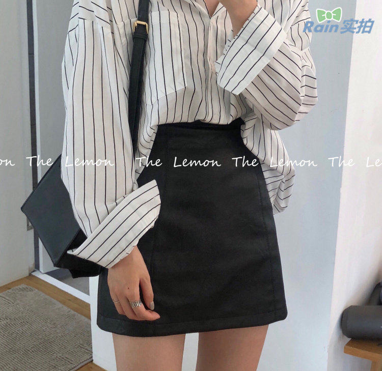 Max19韓版LEMON秋季新款時尚ins純色氣質修身顯瘦半身短裙A字裙女在類目 女裝/女士精品, 半身裙中 - 來自Buy2taobao.com提供專業的淘寶代購服務