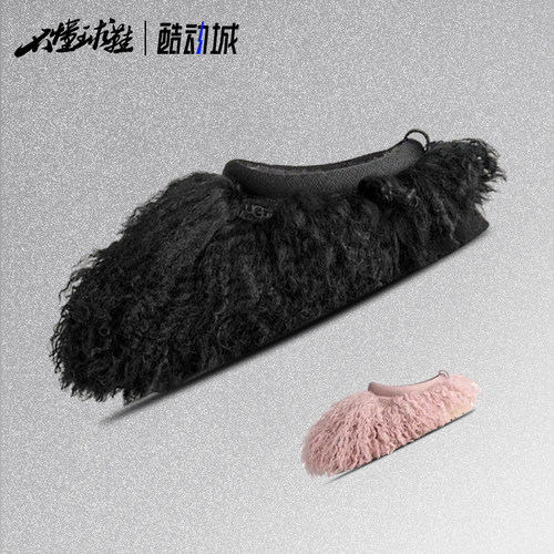 UGG百搭舒适一脚蹬包头拖鞋毛绒