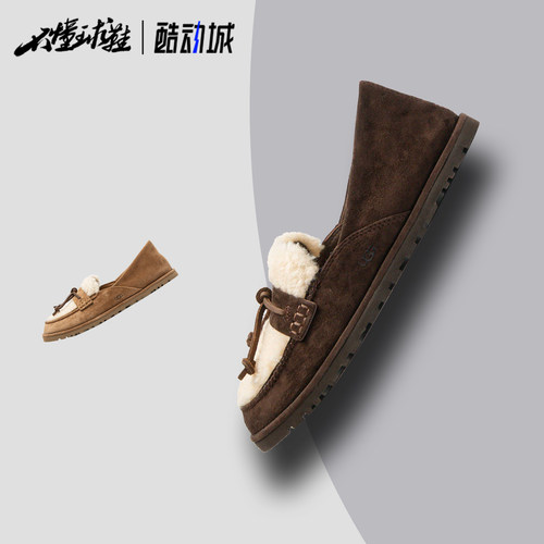 UGG W ZORA LOAFER保暖一脚蹬懒人单鞋秋冬外穿平底休闲鞋1182151