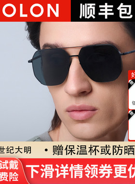 暴龙眼镜2026新品双梁偏光太阳镜飞行员开车驾驶墨镜男BL8121