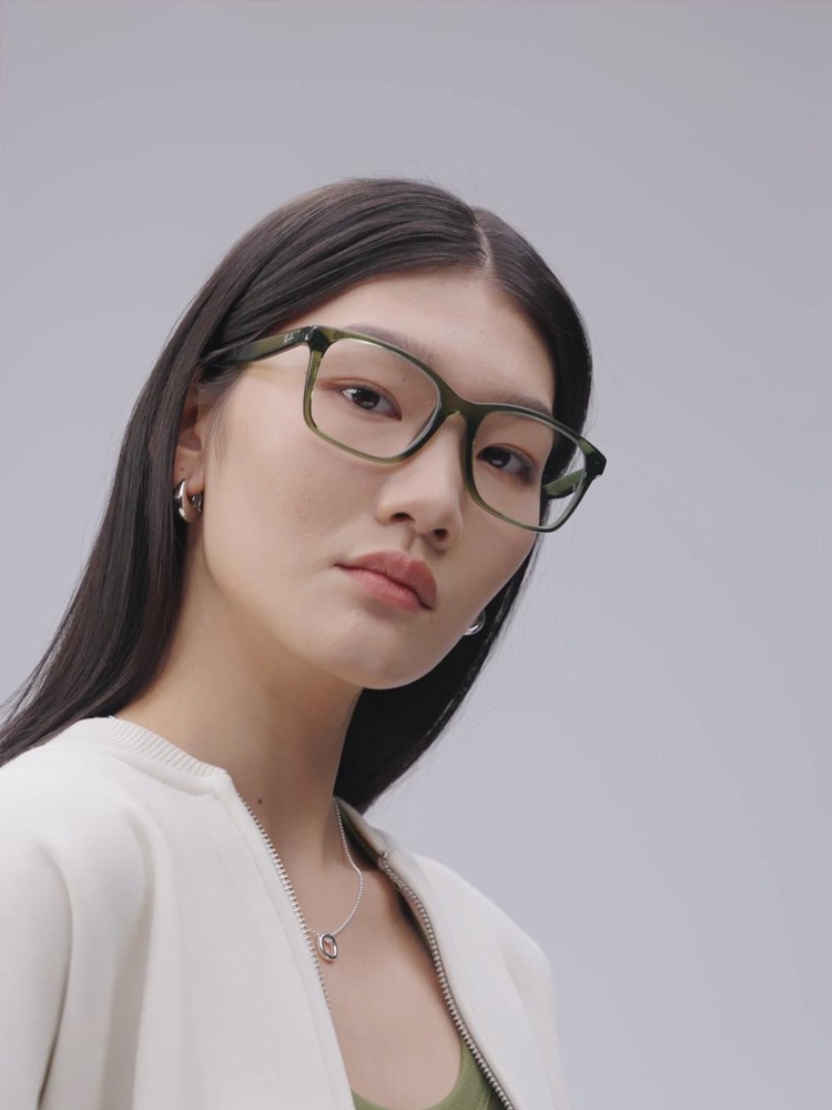 Lei Peng rayban Eyeglass frame   With myopia men and women board Full frame   square Large frame Spectacle frame tide 0RX7059D