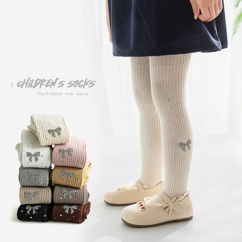 女童连裤袜满钻春秋款儿童女孩薄儿童袜子(0-16岁