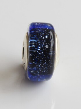毕亨特 蓝色眼泪 星空琉璃珠 Glass Beads 银管 基础链串珠