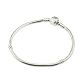 毕亨特 s925纯银基础手链 蛇骨链串珠