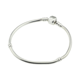 毕亨特  s925纯银基础手链  蛇骨链串珠