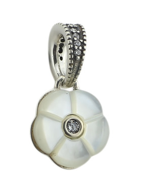 花卉925银手链吊坠