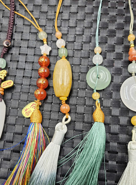 新疆和田白玉平安扣玉石挂件玛瑙