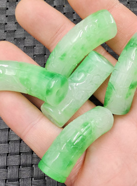 优化翡翠玉白底青弯管路路通
