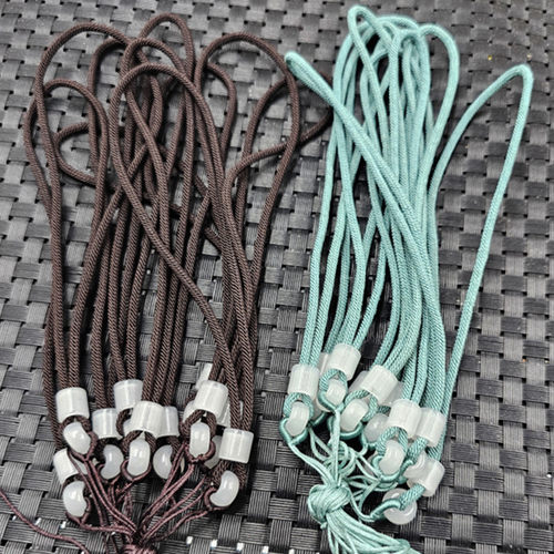 粗款仿和田玉顶珠手把件绳饰品