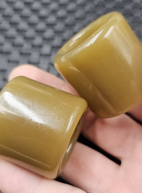 仿新疆和田玉扳指仿且末糖料仿