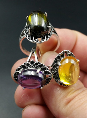 高档天然玉石冰种女戒厂家直销