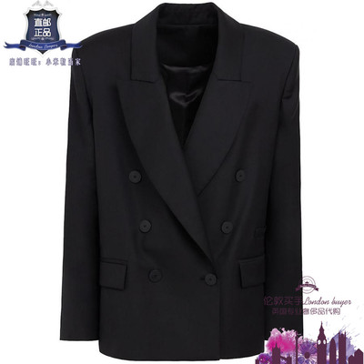 英国代购 女士新款 Marcell Pustul 双排扣羊毛西装 正品直邮