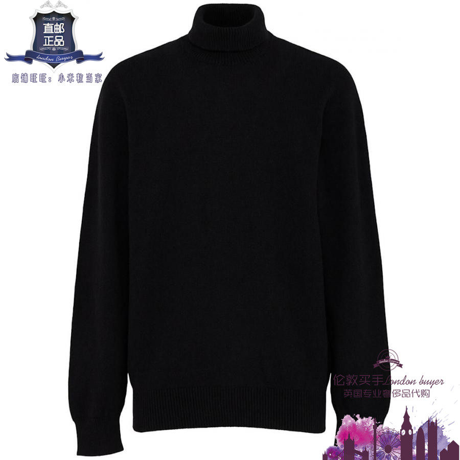 英国代购 男士新款 Laneus 高领羊毛混纺针织毛衣 正品直邮