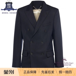 英国代购 男士新款 Golden Goose 双排扣羊毛混纺夹克 正品直邮