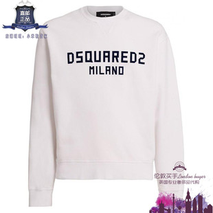 男士 正品 新款 圆领棉运动卫衣 直邮 Dsquared2 英国代购