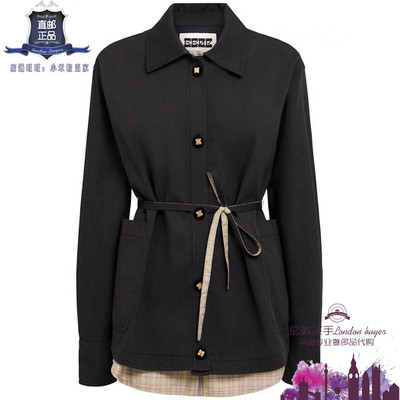 英国代购 女士新款 Eenk 层叠棉混纺短外套 正品直邮