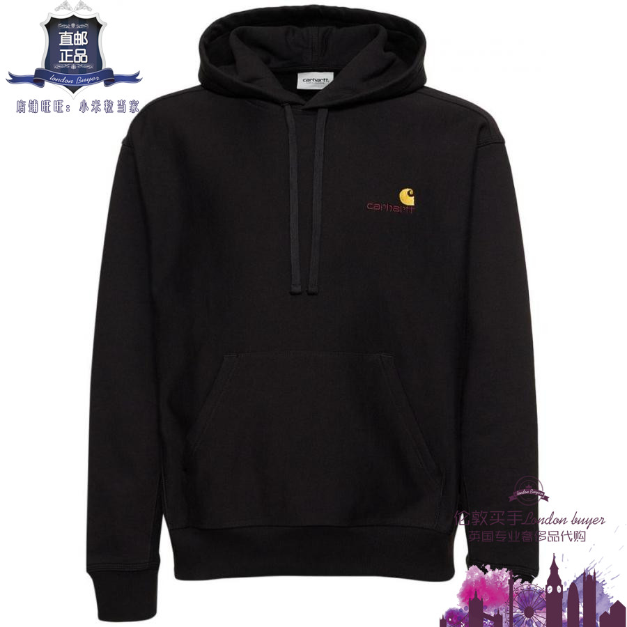 英国代购 男士新款 Carhartt WIP 口袋棉混纺连帽卫衣 正品直邮