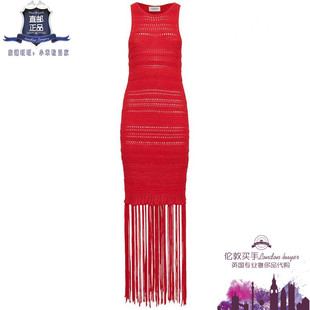 正品 英国代购 流苏针织连衣裙 Laneus 直邮 女士新款
