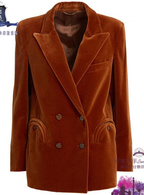 英国代购 女士新款 Blazé Milano 双排扣棉西服短外套 正品直邮