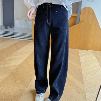 自留吐血推～雅*25秋一字袋明线高腰小弯刀牛仔裤p9