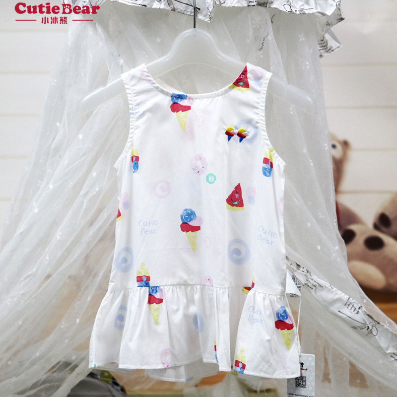 Small Hikuma quality goods 19 summer girl Fun Summer kids Female baby Vest dressin the Children/Baby/Family fitted , Skirt(New) , Dress  category - from Buy2taobao.com to provide professional Taobao agent buy service