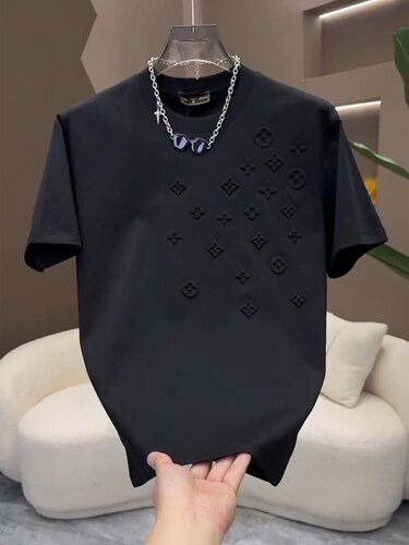 钢印短袖欧货轻奢男士爆款圆T恤