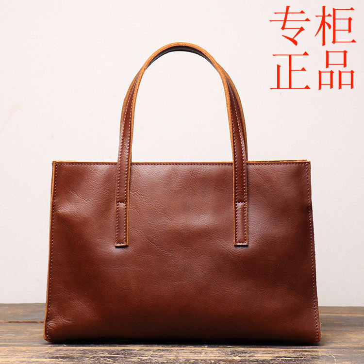 ㊣2020工厂新款真皮手提女包头层牛皮单肩斜挎包简约百搭女士小方