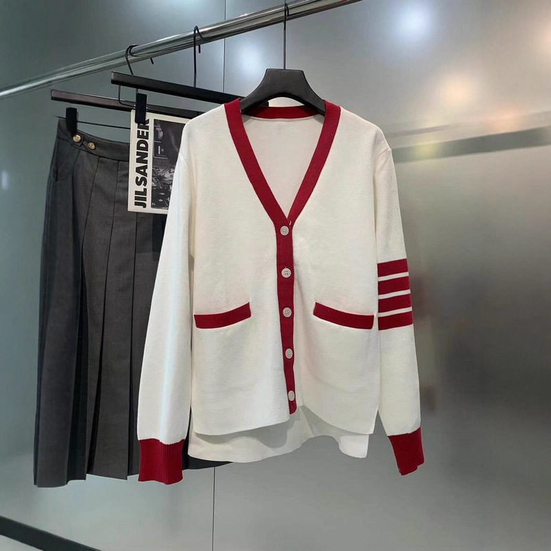 THOM BRASSY 1901撞色橄榄球开衫,女装/女士精品,毛针织衫,淘宝优惠券,粉丝福利购,淘宝优惠卷