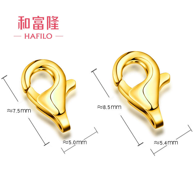 999黄金龙虾扣足金弹簧扣5G纯金手链项链扣子配件珍珠手串搭扣在类目 珠宝/钻石/翡翠/黄金, 黄金首饰（新）, 其他中 - 来自Buy2taobao.com提供专业的淘宝代购服务