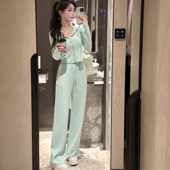 田娇baby定制特调Tiffany蓝休闲运动套装 24秋冬慵懒舒适减龄卫衣