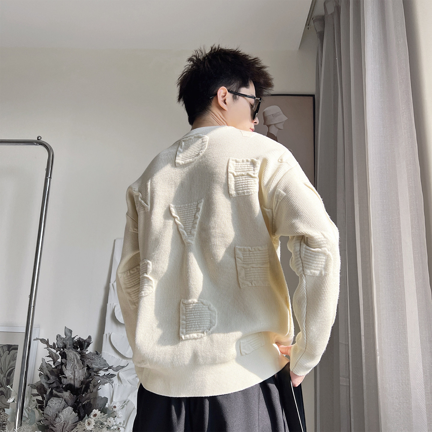 MX311-M-3XL-特P98控145凸版立体提花毛衣50黏胶28涤纶22尼龙,男装针织衫/毛衣,电商A216