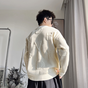 MX311-M-3XL-特P98 控145 凸版立体提花毛衣 50黏胶28涤纶22尼龙图片