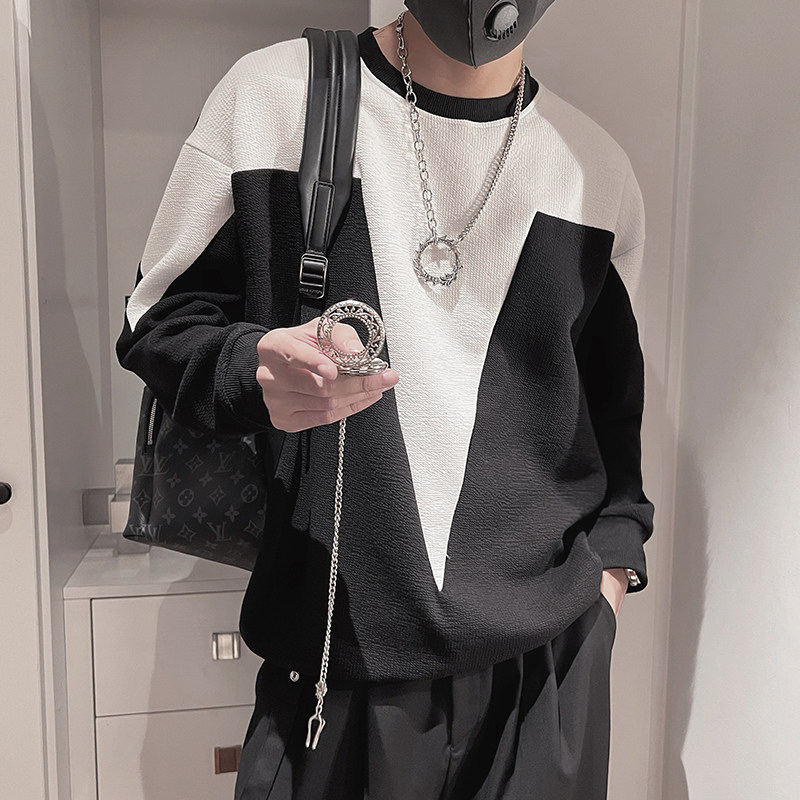 WY166-P58 控78 秋季新款衣服2023上衣春秋外套ins潮牌套头卫衣男图片