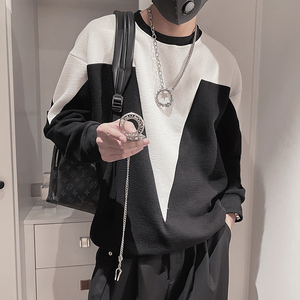 WY166-P58 控78 秋季新款衣服2023上衣春秋外套ins潮牌套头卫衣男图片