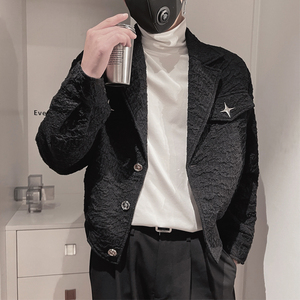 WT15-P108 控148 秋季新款男士夹克长袖休闲翻领社会小伙外套图片