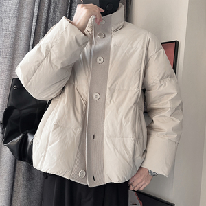 Y116-P248-控328-M-3XL-锦纶 50绒200-250克针织门襟羽绒服图片
