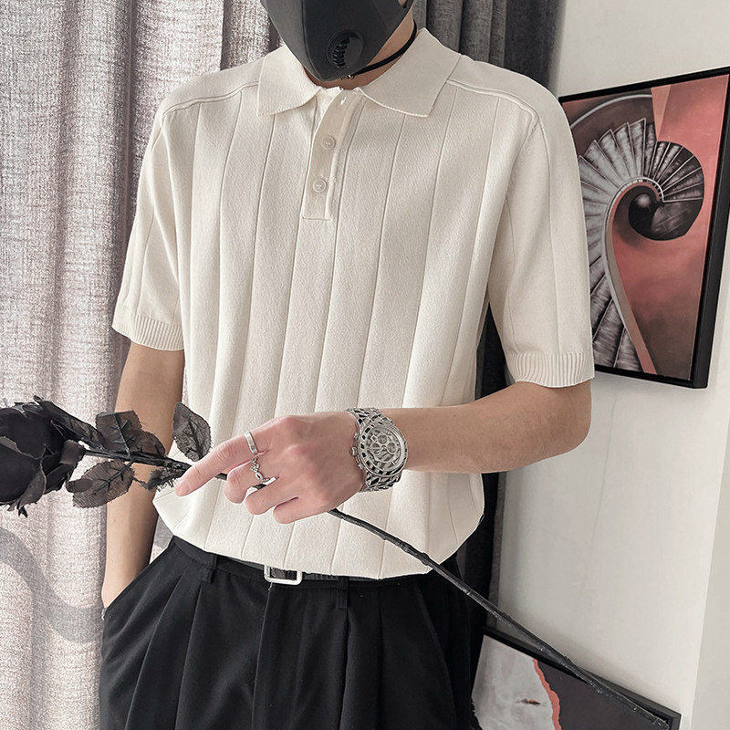 PL28-M-3XL P78-控108  67.4%粘胶纤维32.6%聚酯纤维 针织POLO衫图片