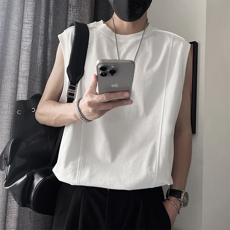 BX06-M-3XL-特P48-控78100%棉吊卡拼接结构款坎肩背心微扩版型,男装背心/马甲,电商A216