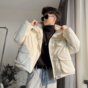 Y139-M-XL-P168控228 聚酯纤维 立体贴袋连帽不收底褂子型短图片