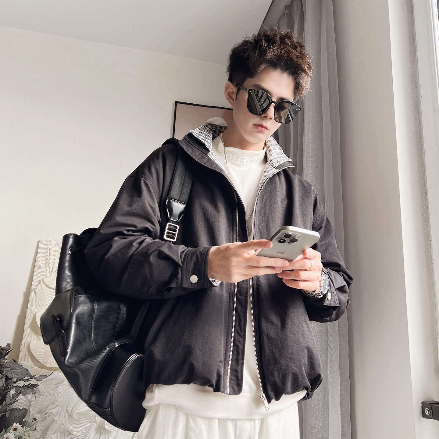 Y133-P218-M-3XL-80%棉20%聚酯纤维50绒（50-100克）羽绒棉服，男装棉衣，电商A216