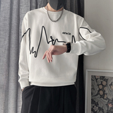 WY170-P58控78春秋季卫衣男设计感套头衫2023新款男装潮牌长袖，男装卫衣，电商A216