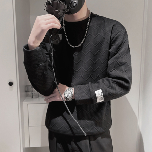 WY71-P68控98秋季男士卫衣长袖男上衣休闲套头痞帅社会小伙卫衣